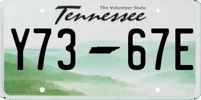TN license plate Y7367E