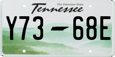 TN license plate Y7368E