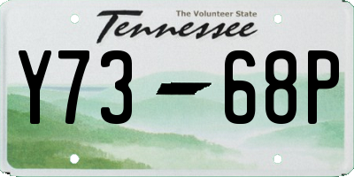 TN license plate Y7368P
