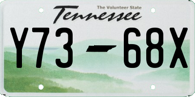 TN license plate Y7368X
