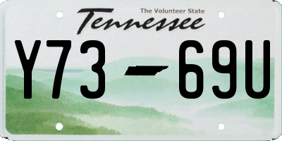 TN license plate Y7369U