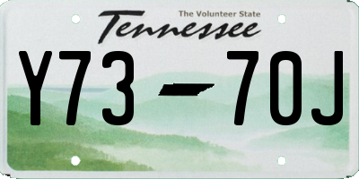 TN license plate Y7370J