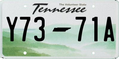 TN license plate Y7371A