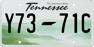 TN license plate Y7371C
