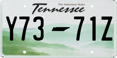 TN license plate Y7371Z