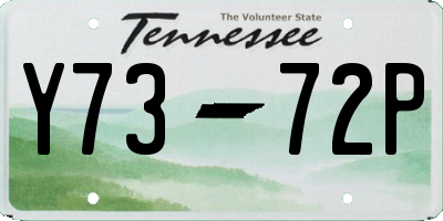 TN license plate Y7372P
