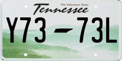 TN license plate Y7373L
