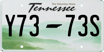 TN license plate Y7373S