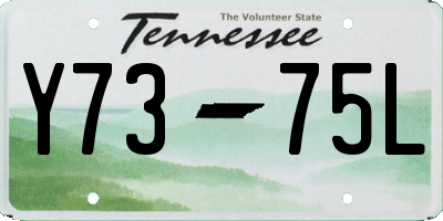 TN license plate Y7375L