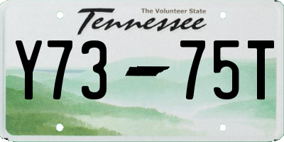 TN license plate Y7375T