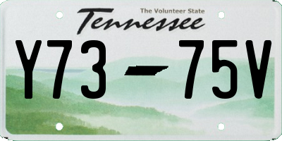 TN license plate Y7375V