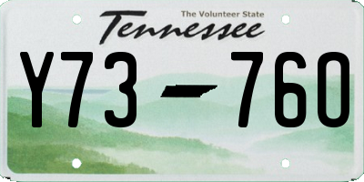 TN license plate Y7376O