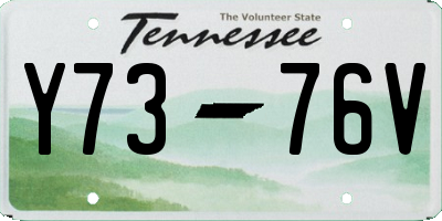 TN license plate Y7376V