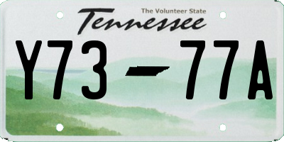 TN license plate Y7377A