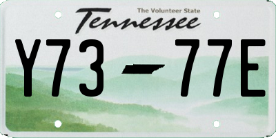TN license plate Y7377E
