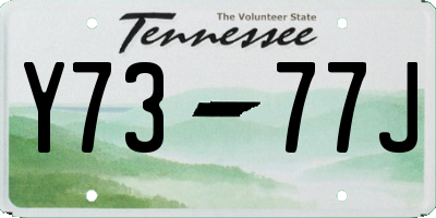 TN license plate Y7377J