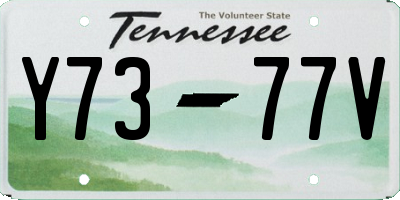 TN license plate Y7377V