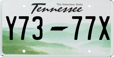 TN license plate Y7377X