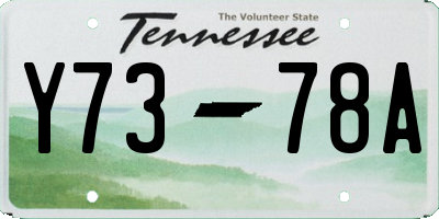 TN license plate Y7378A