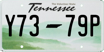 TN license plate Y7379P