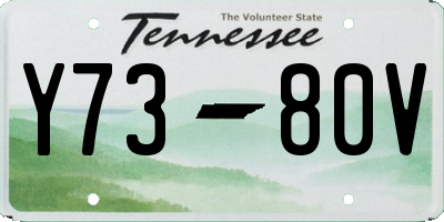 TN license plate Y7380V