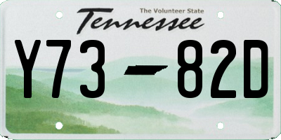 TN license plate Y7382D