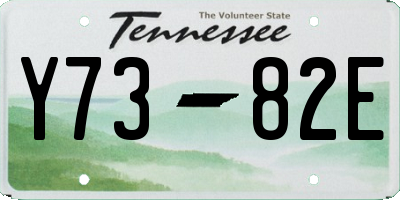 TN license plate Y7382E