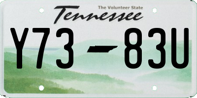 TN license plate Y7383U