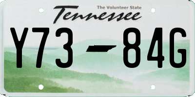 TN license plate Y7384G