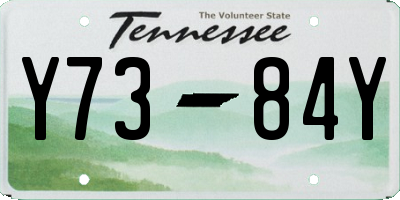 TN license plate Y7384Y