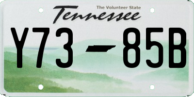 TN license plate Y7385B