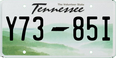 TN license plate Y7385I