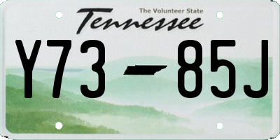 TN license plate Y7385J