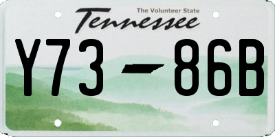 TN license plate Y7386B
