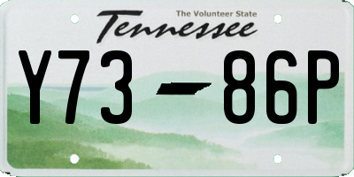 TN license plate Y7386P