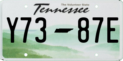 TN license plate Y7387E