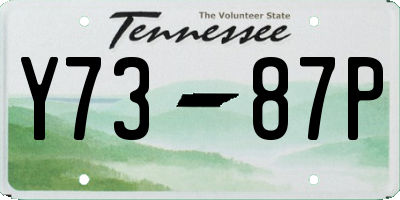 TN license plate Y7387P