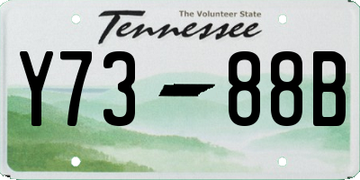 TN license plate Y7388B