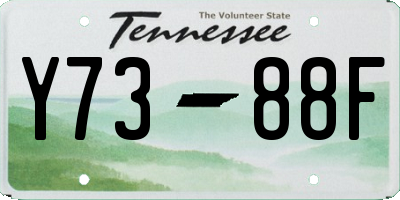 TN license plate Y7388F