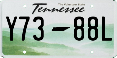 TN license plate Y7388L