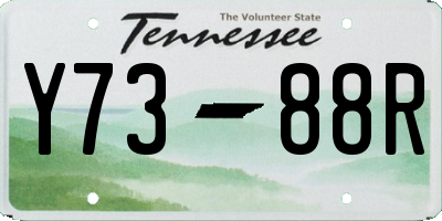 TN license plate Y7388R