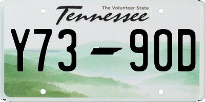 TN license plate Y7390D