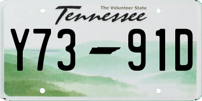 TN license plate Y7391D