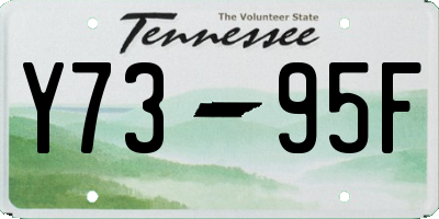 TN license plate Y7395F