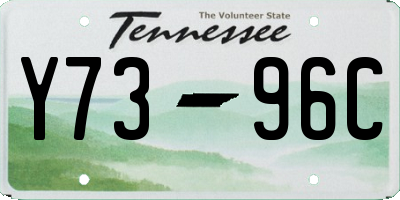 TN license plate Y7396C