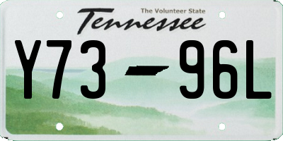 TN license plate Y7396L