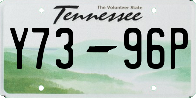 TN license plate Y7396P