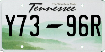TN license plate Y7396R