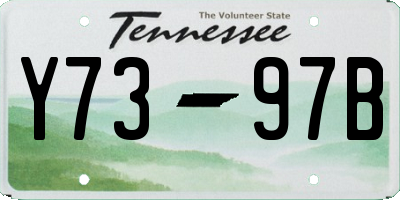 TN license plate Y7397B