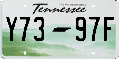 TN license plate Y7397F